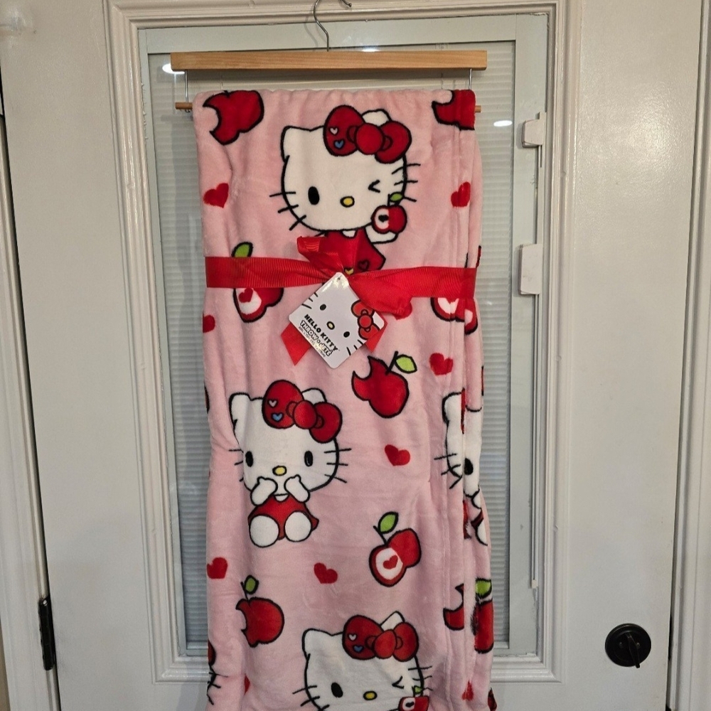 Hello Kitty Pink Apple Blanket